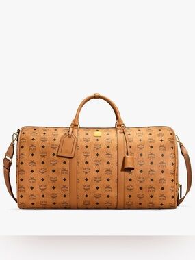 MCM Ottomar Weekender Bag in Visetos cognac